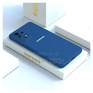 Phone Case For SAMSUNG A32 4G, Blue Silicone Classy Fashion