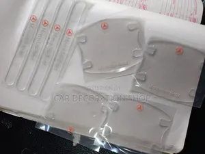 Clear Mercedes PVC Car Door Bowl Antiscratch Stickers 8pc