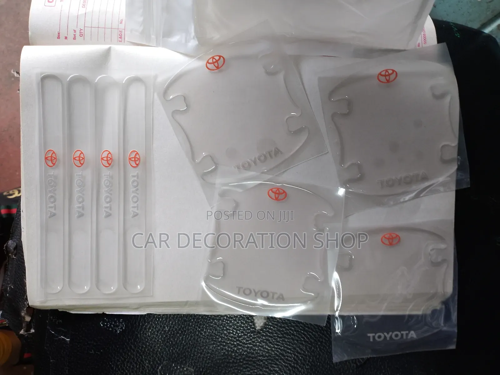 Waterproof Material 8pc Branded Door Handle Stickers