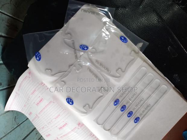 8pc Door Handle/Bowl Protector Stickers Branded Subaru