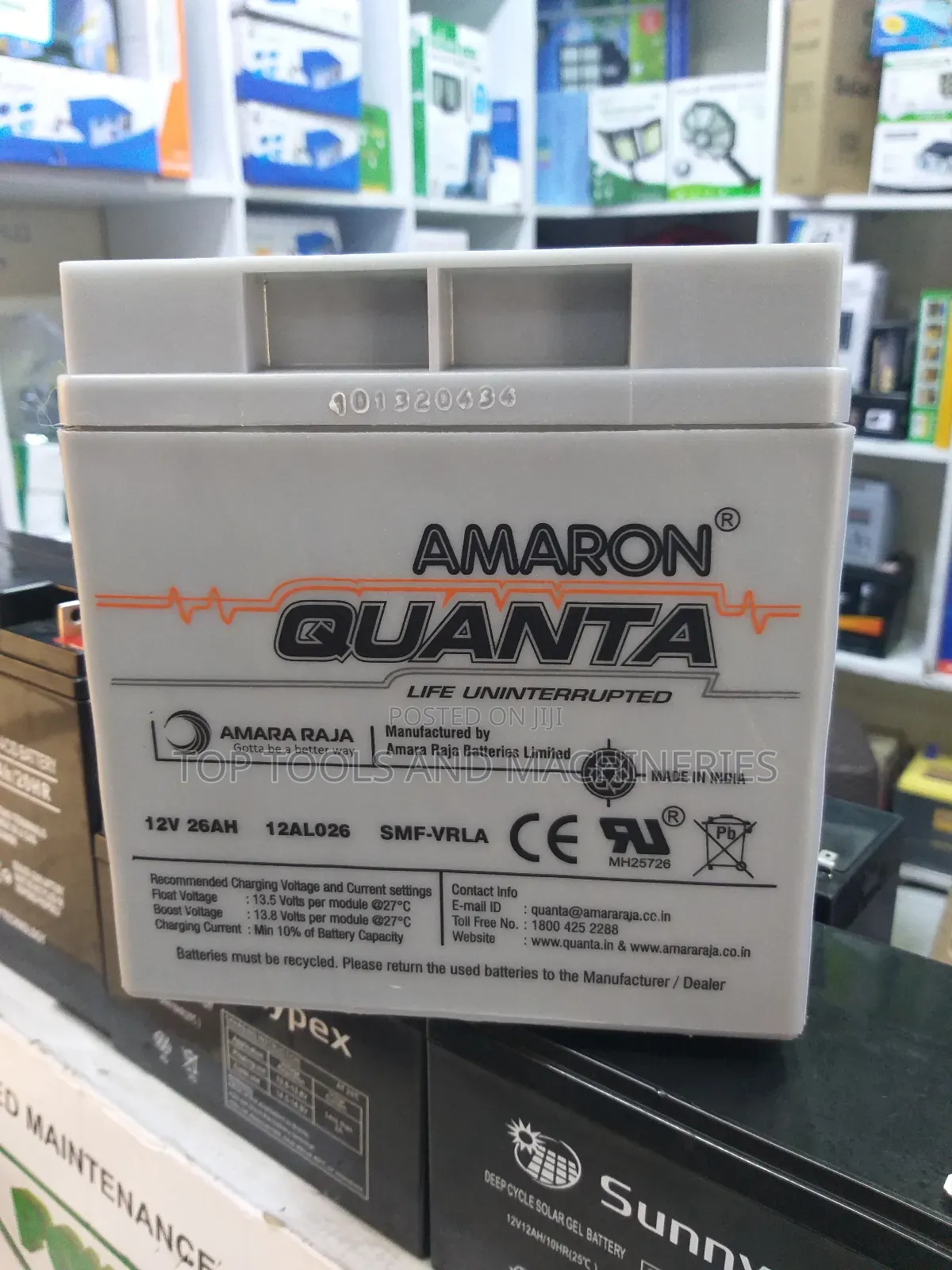 Amaron Quanta 12V 26ah Solar Battery