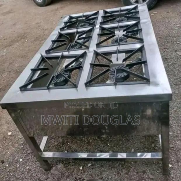 Stainless Steel 6-Burner