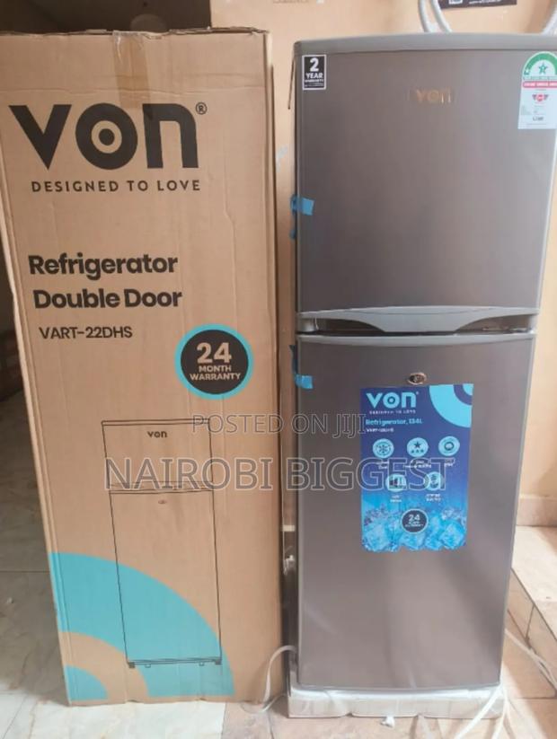 Von 138 Litres Double Door Refrigerator