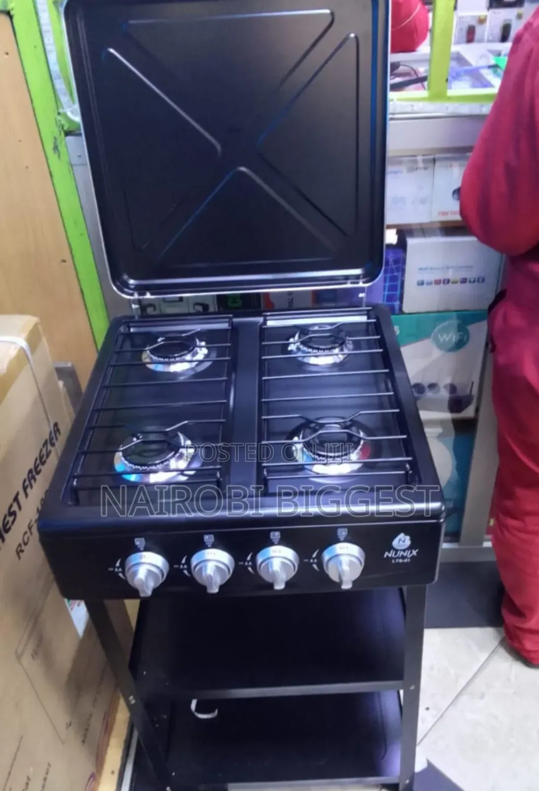 Nunix Floor Standing Gas Burner 4gas