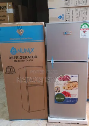 Smart Nunix 138l Large Capacity Double Door Fridge