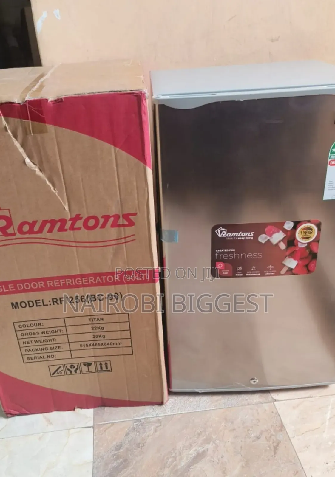 Smart Ramtons 1 Door Refrigerator - 90l