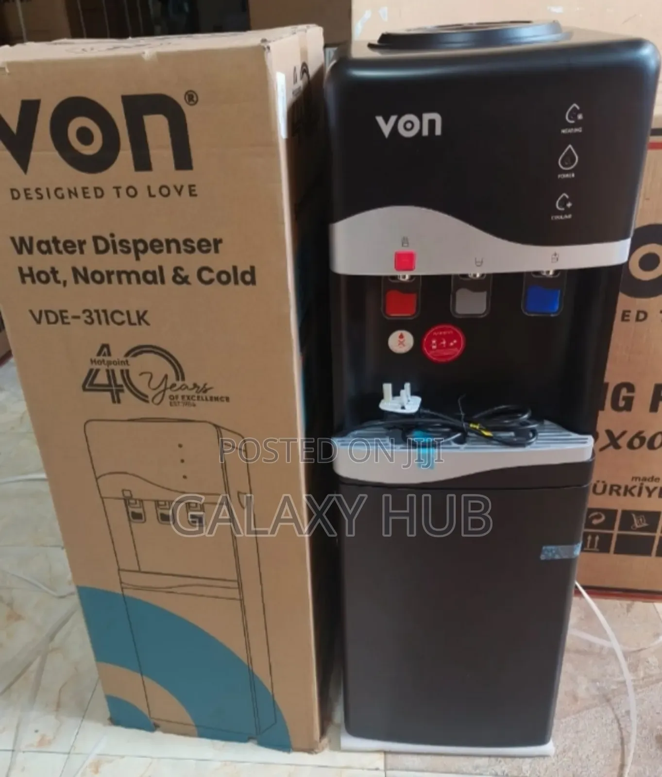 Von 3taps Hot Normal And Cold Water Dispenser