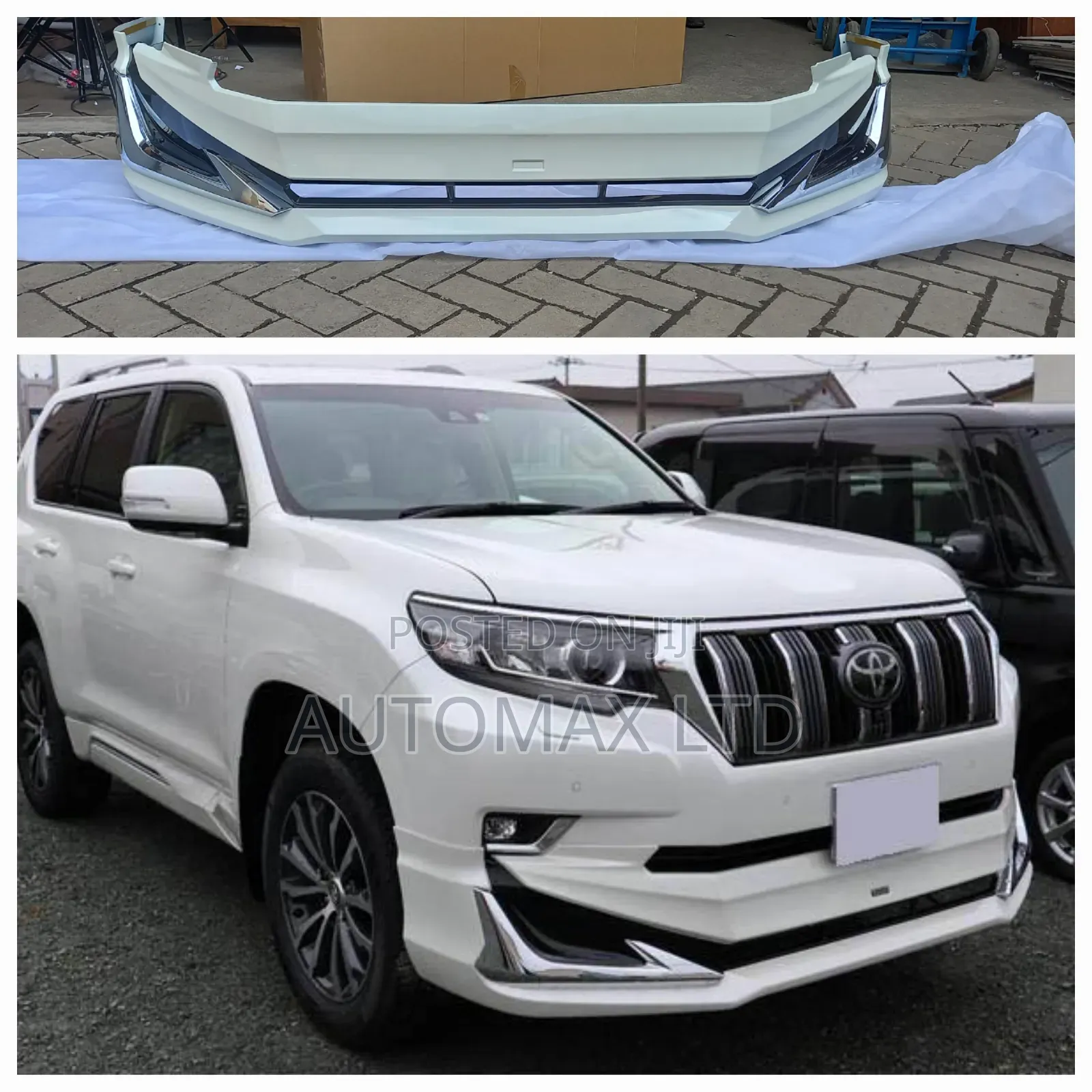Toyota Land Cruiser Prado, Yr2018+ Bumper Lip Extension J150