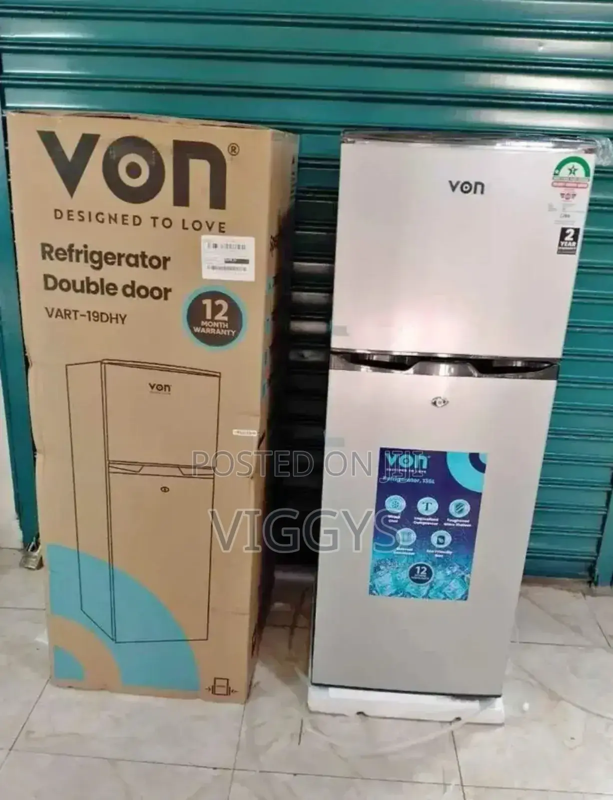 Quality Von 136 Litres Fridge Von/Vff2