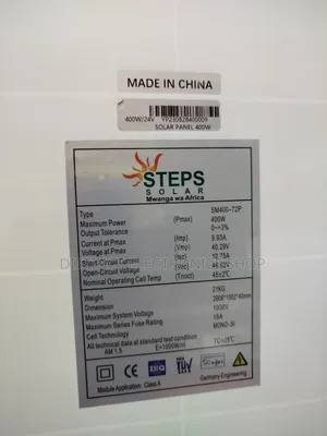 Steps Solar Panel 400watts,36v