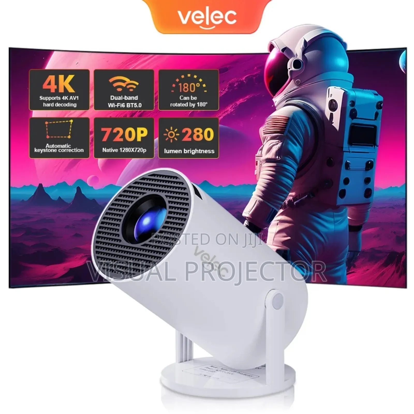 Hy300 Android Projector Wifi 6 Bluetooth
