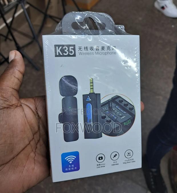 Dual Wireless Lavalier Microphone - main view