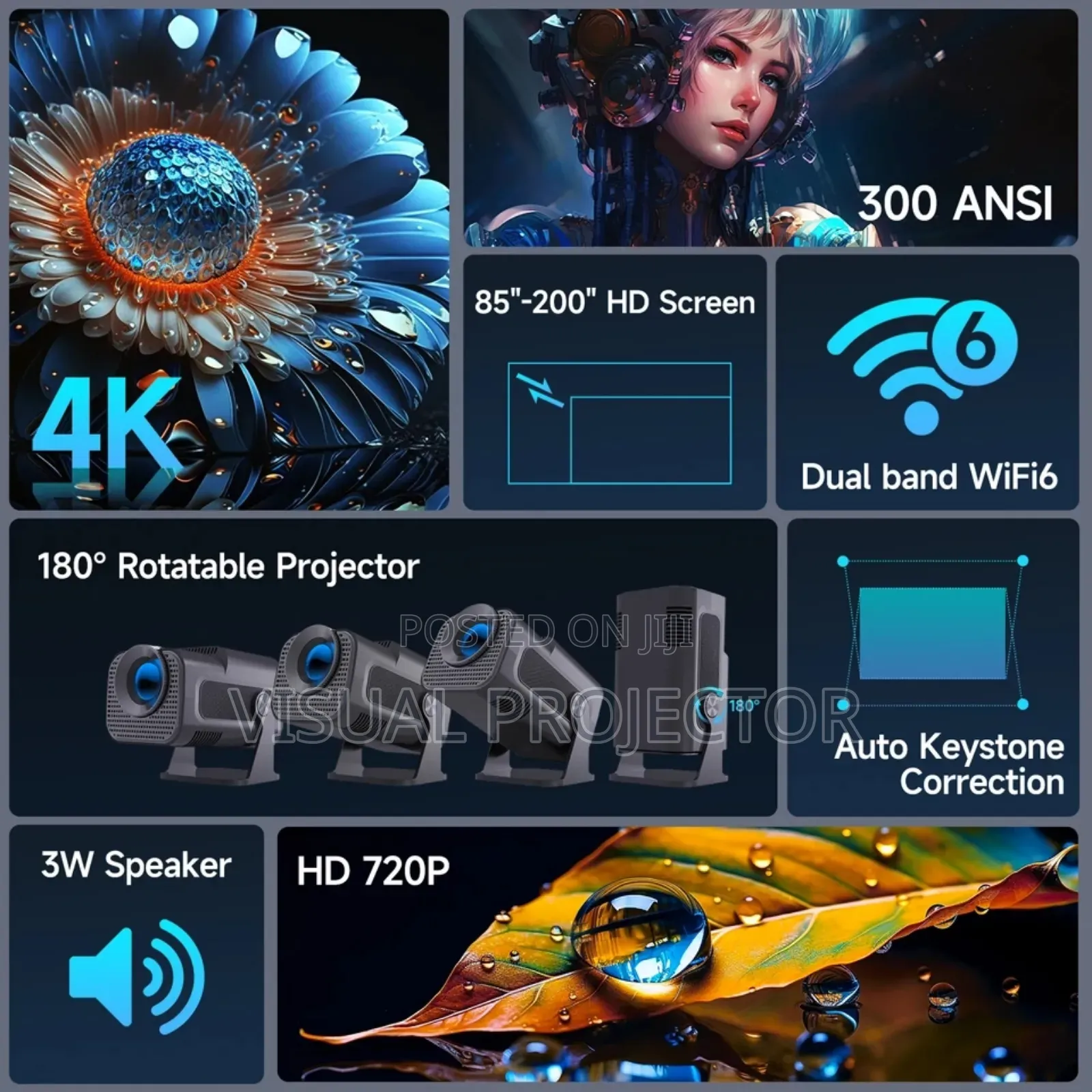 Hy320 Mini Android Full Hd 1080p Projector