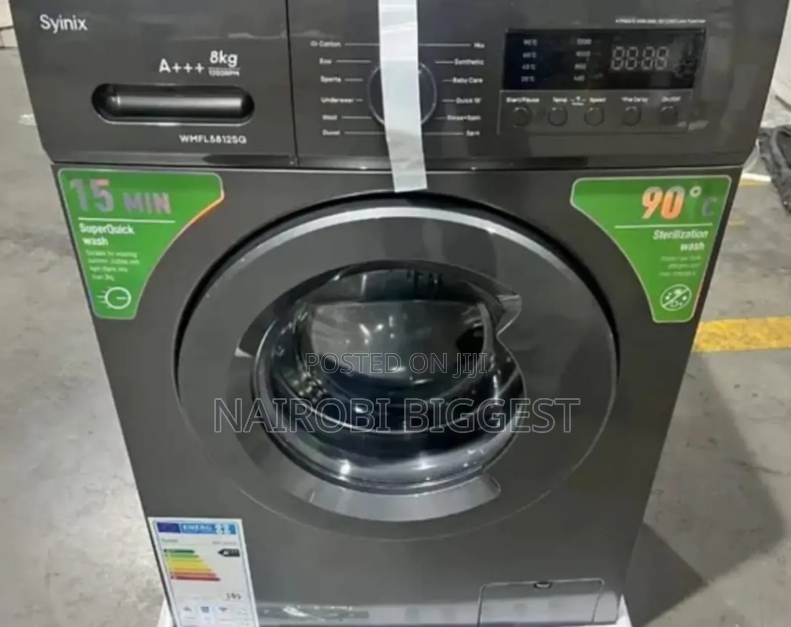 Front Load Synix Wash and Spin 8kgs Washing Machine
