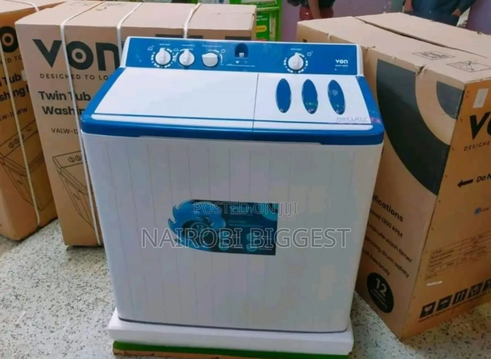Von 12kg Twin Tub Washing Machine