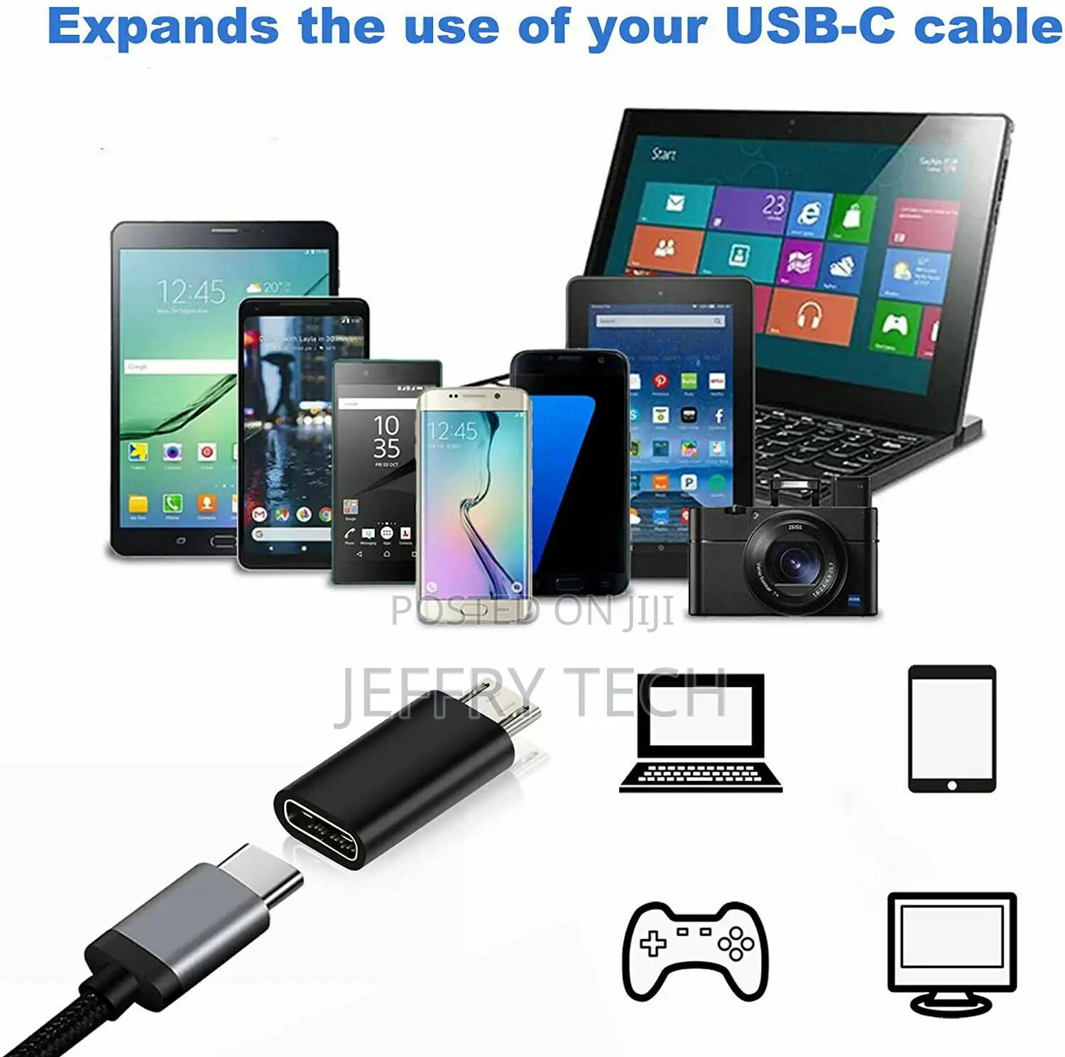 USB 3.1 Type C Female to Micro USB Male Adapter Converter C