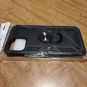 Case for iPhone 12 - Black - W/ Screen Protector and Stand C
