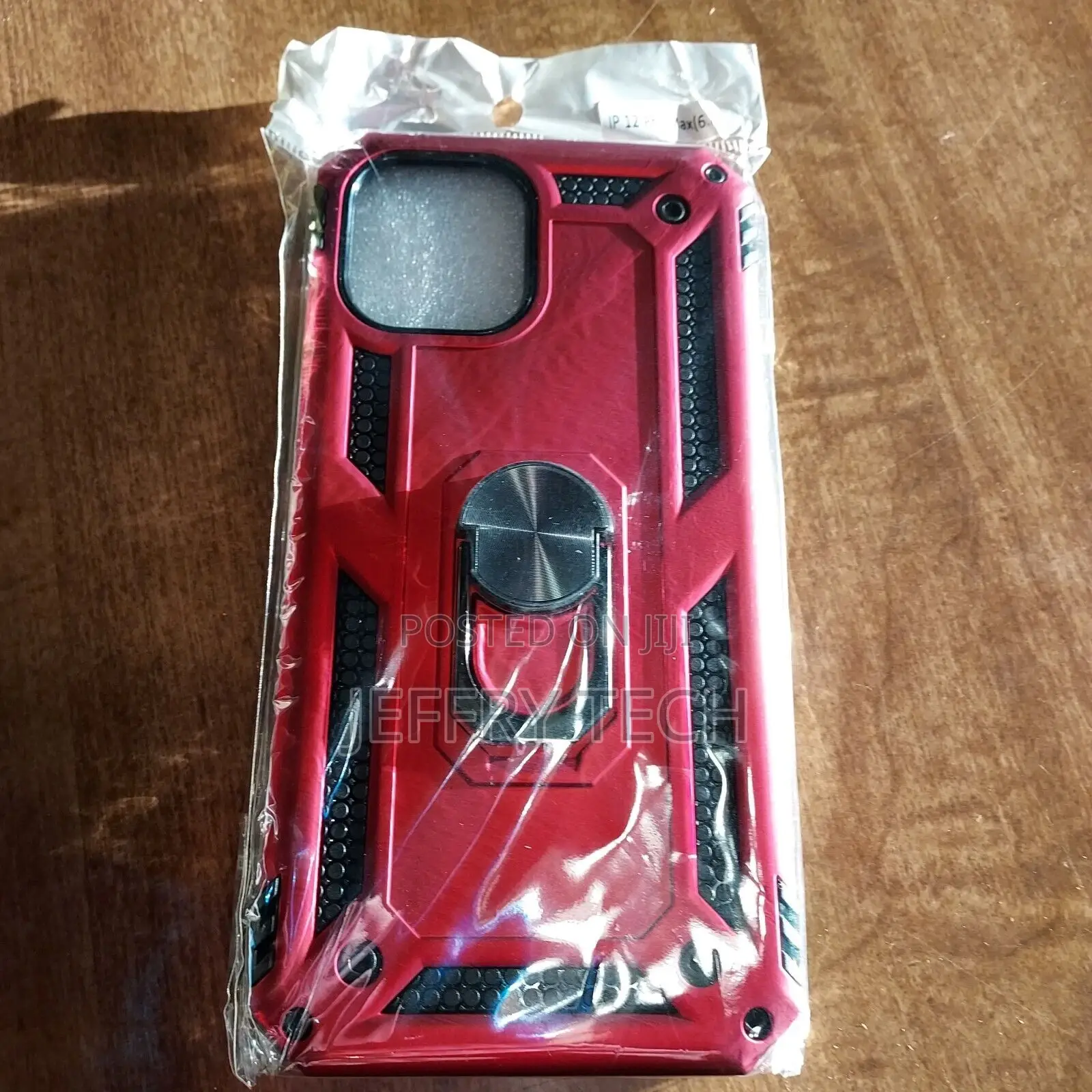 Case for iPhone 12 Pro Max - Red - W/ Screen Protector Sta