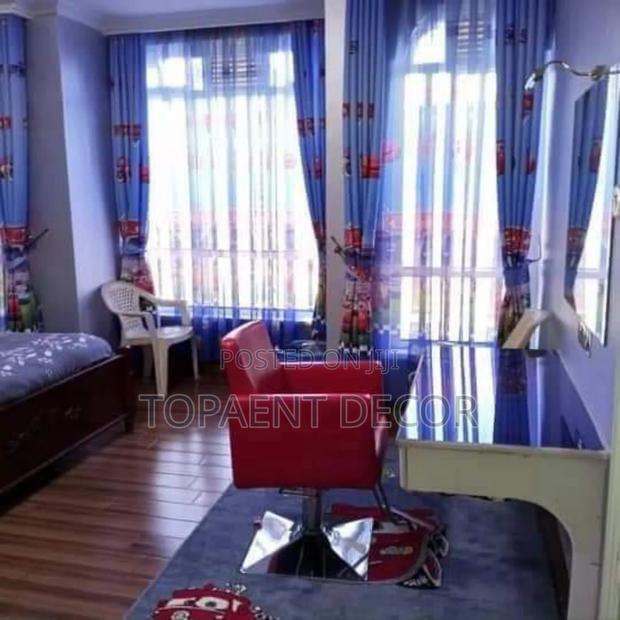 Cartooned Themed Baby Boy Window Curtains - main view