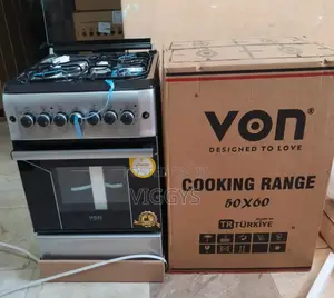 New Von Hotpoint 50 *60 3+1 Standing Cooker Vo/N3eg+1e