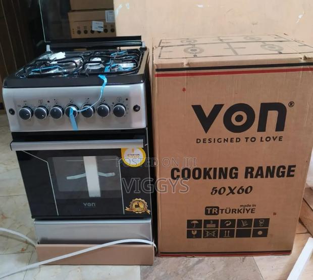New Von Hotpoint 50 *60 3+1 Standing Cooker Vo/N3eg+1e