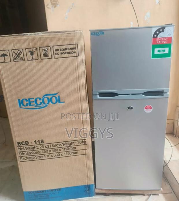 Brand New Icecool 118 Litres Double Door Refrigerator I/1r8d