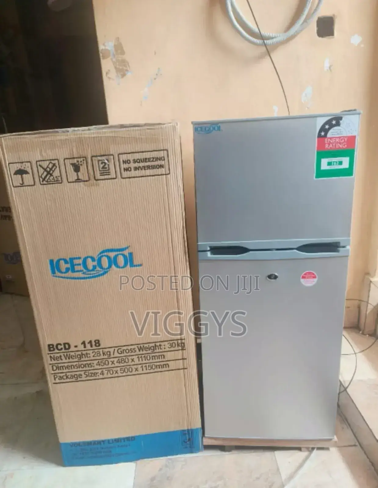 Durable Icecool 118 Litres Double Door Refrigerator I/1r8d