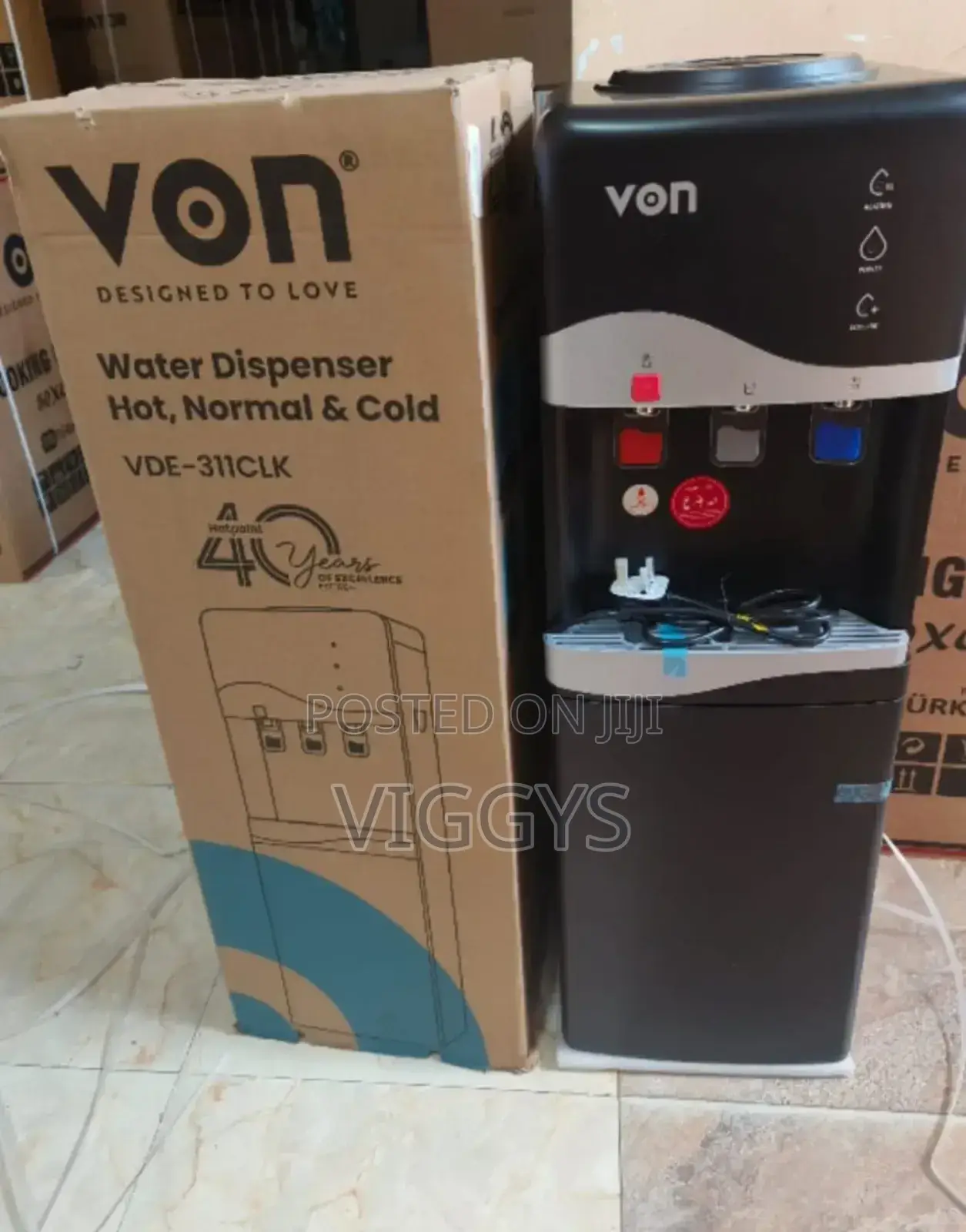 Cool Von 3tap Water Dispenser HCN With Child Lock v/Onh