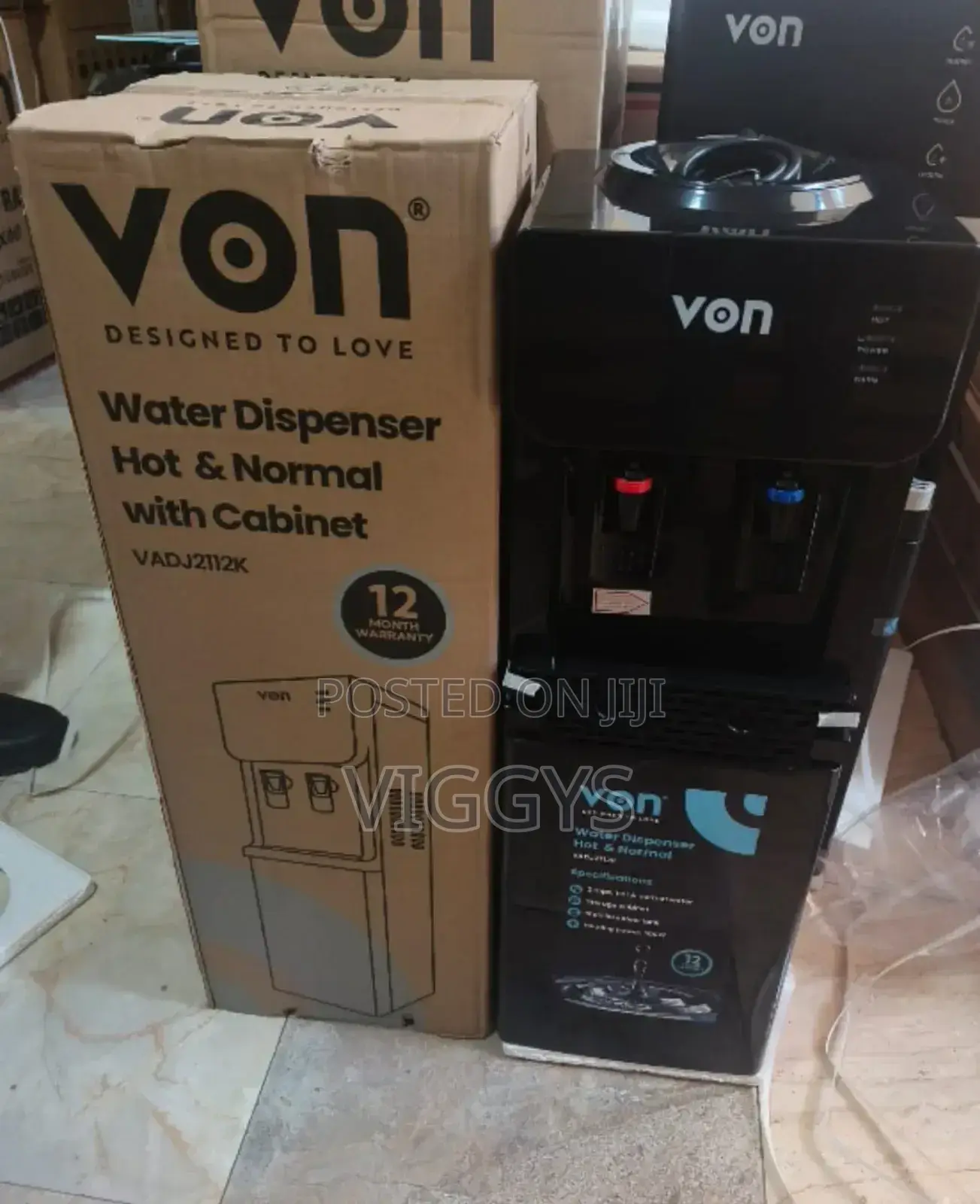 Brand New Von Hotpoint HN Dispenser With Cup Cabinet v/Onc
