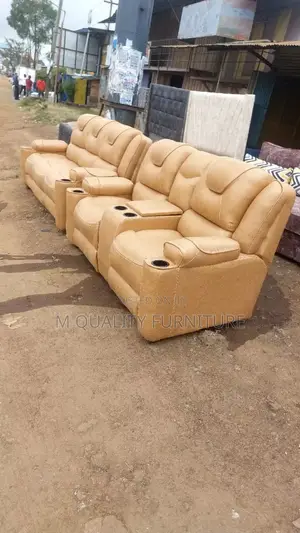 5 Seater Semi Recliner Sofa