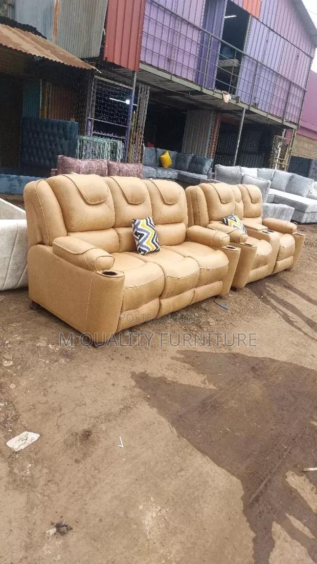 5 Seater Semi Recliner Sofa - thumbnail 3