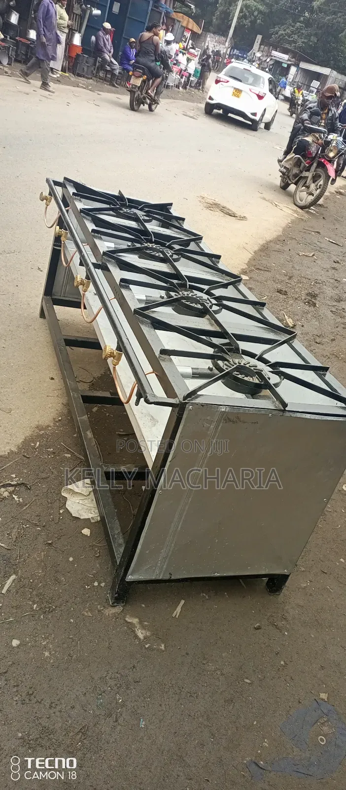 Commercial Closed Four Burner Gas Grill Jikos