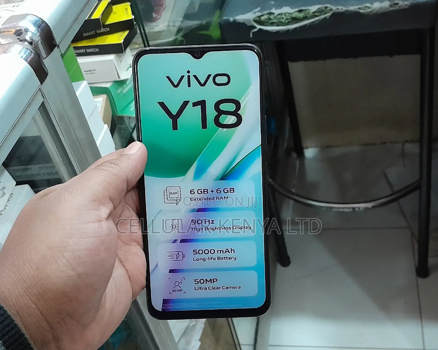 New Vivo Y18 128 GB Black