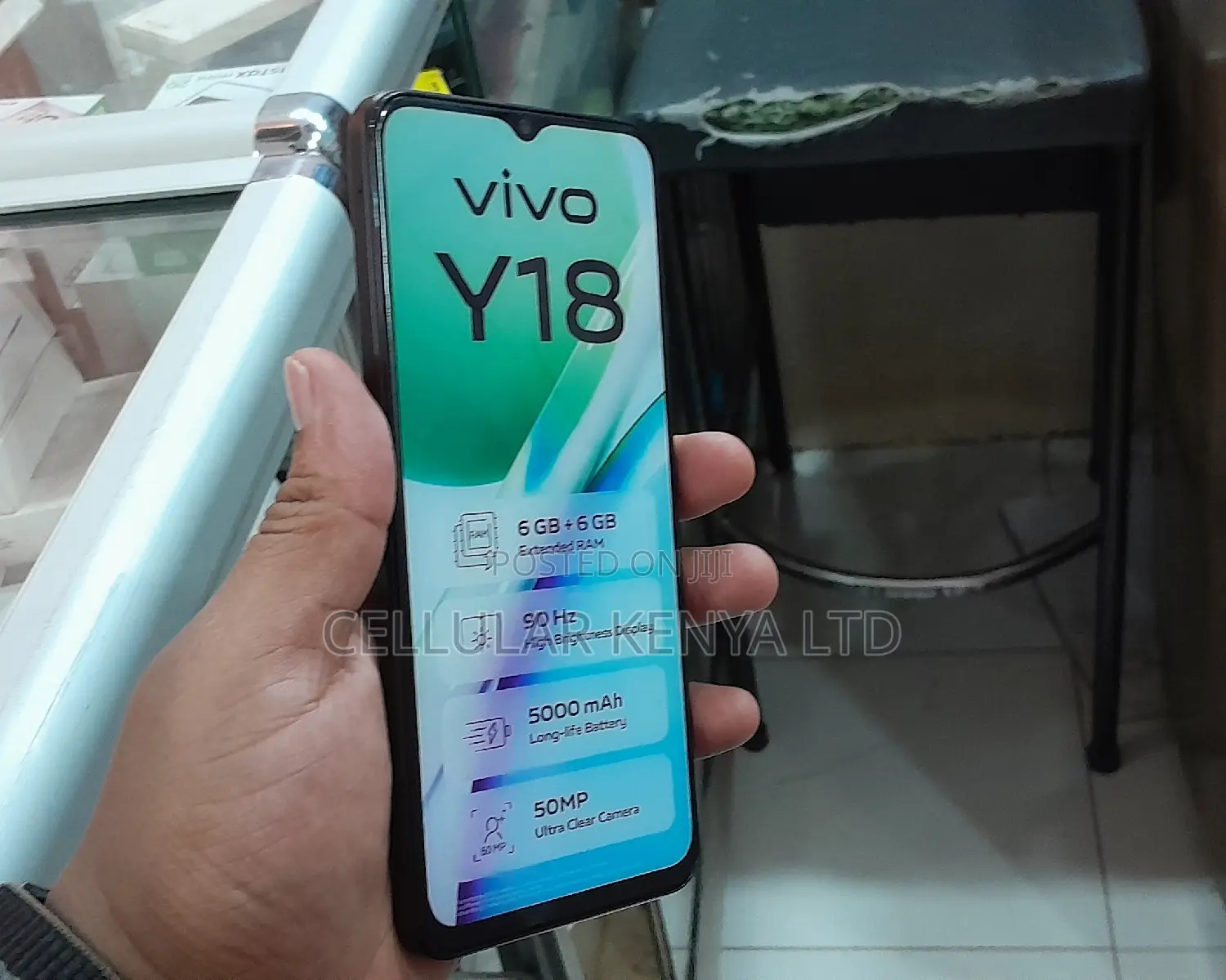 New Vivo Y18 128 GB Black