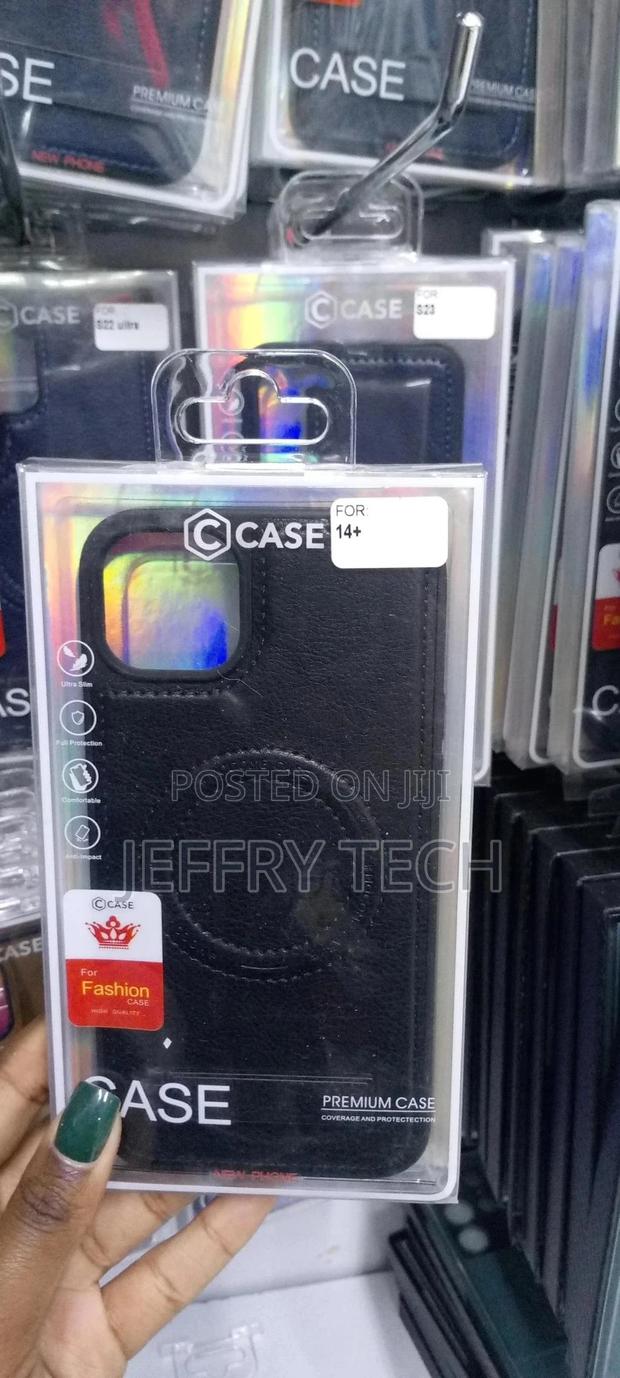 Magnetic For iPhone 14 Plus Premium PU Leather Case,Built-in - main view