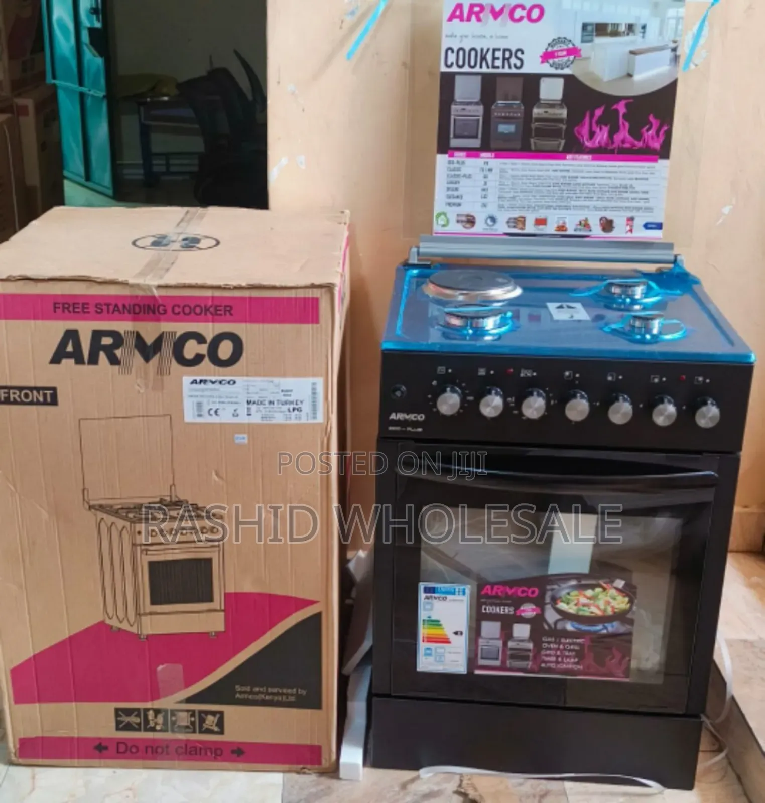 Cookers 3+1 Eletric Oven. Electric Plates