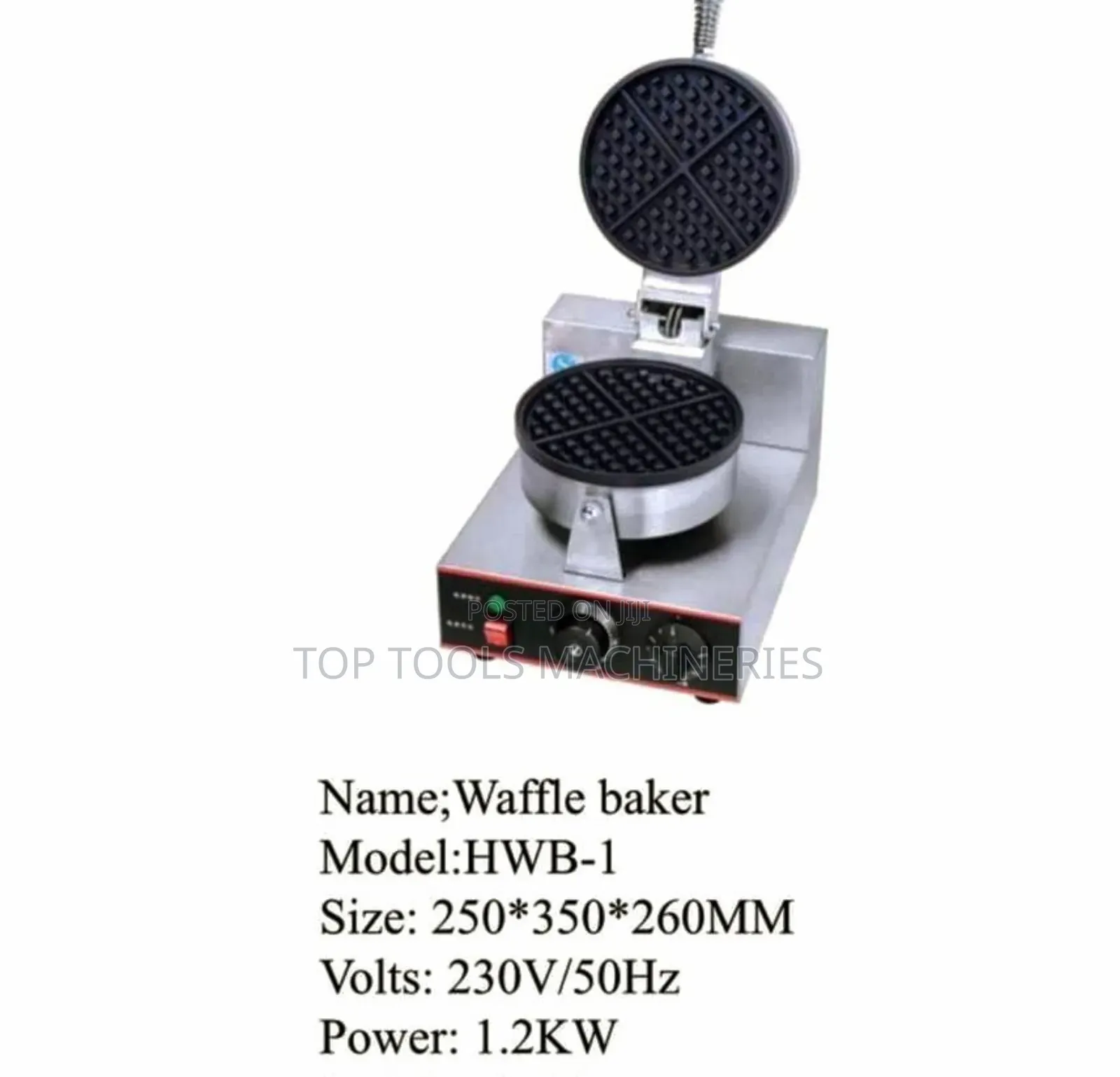 Waffle Baker 1.2kw