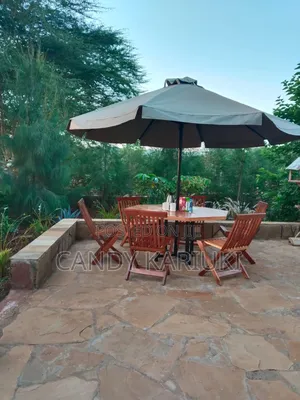 6 Seater Outdoor Set Plus an Umbrella