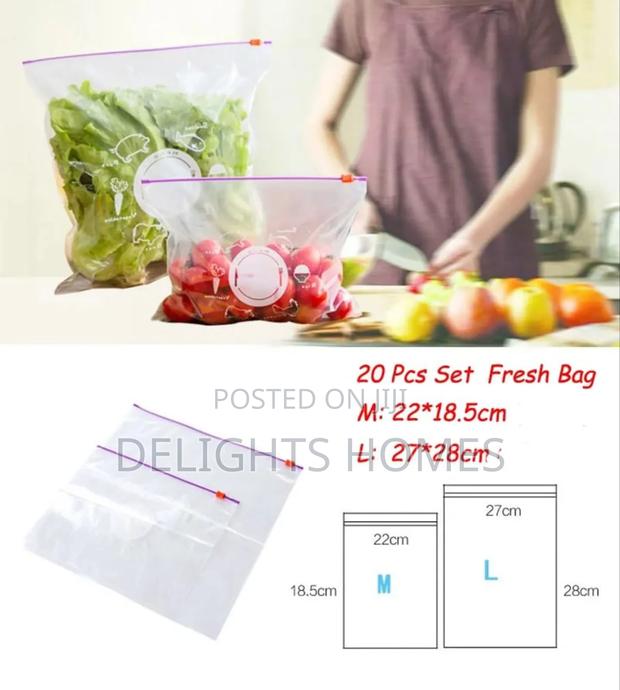 Reusable Ziplock Fridge Bags*