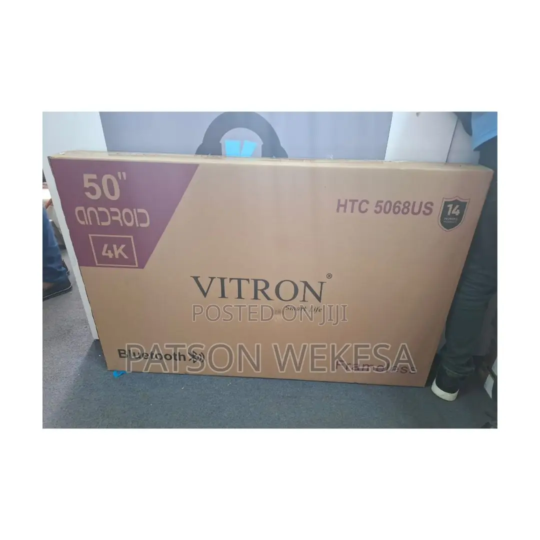Vitron 50" Inch Frameless Uhd Android Tv Bluetooth -