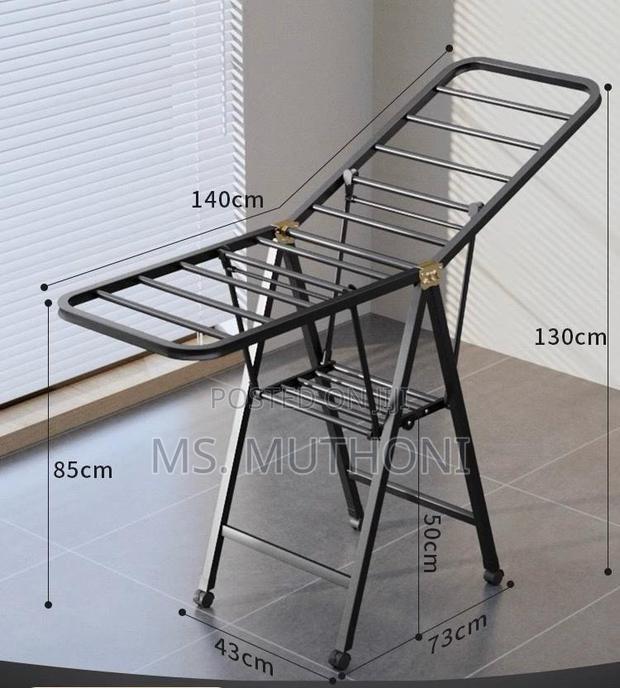 Sturdy Hanging Balcony Organizer Storage Outdoor Drying Rack - main view