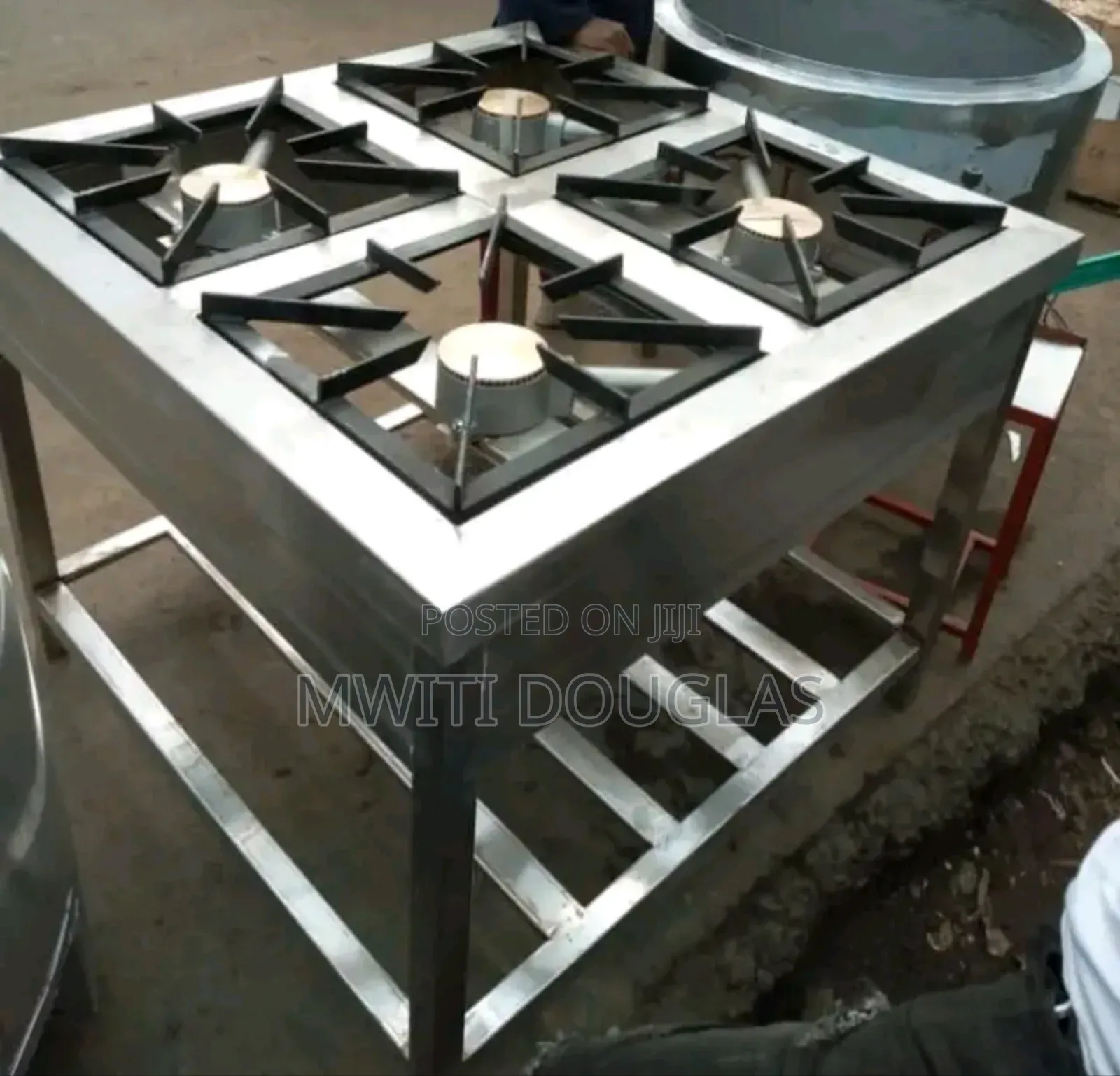 Stainless Steel Gas 4-Burner Gas