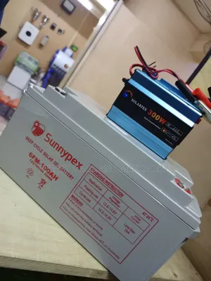 Solar Battery 100ah Plus 300watts Inverter