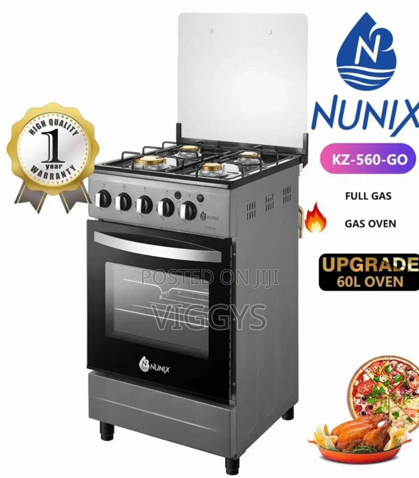 Affordable Nunix 4 Gas Cooker/Kz560-B/Nunix Cooker/Kz56