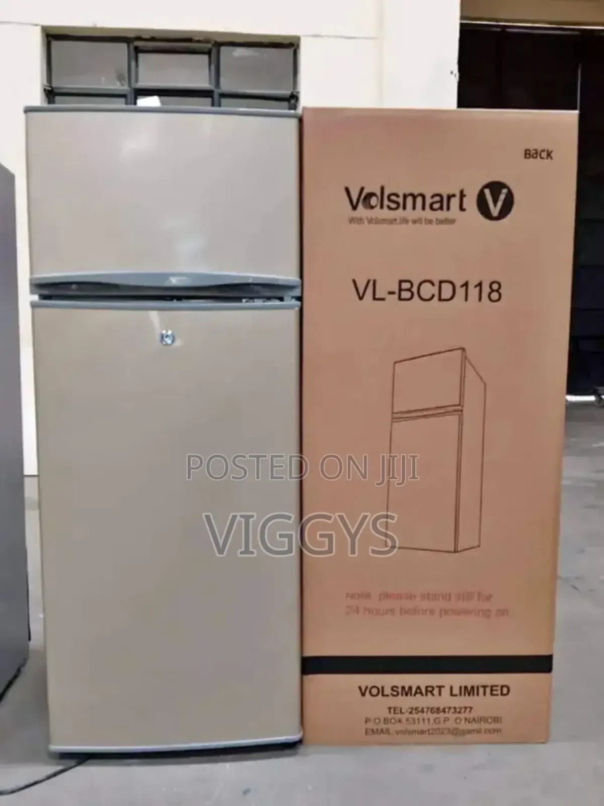 Brand New Volsmart 118 Litres Fridge/Volsmart 118l/Vl-BCL