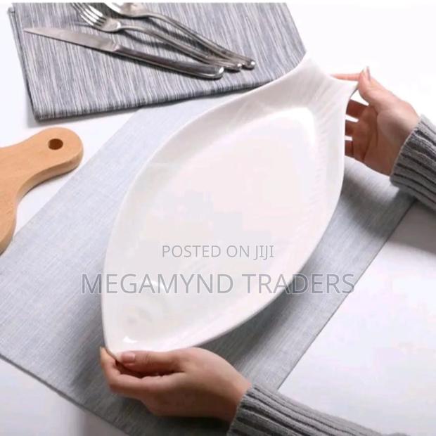 6pc Fish Plate Ceramic/Dinner Plate - thumbnail 3