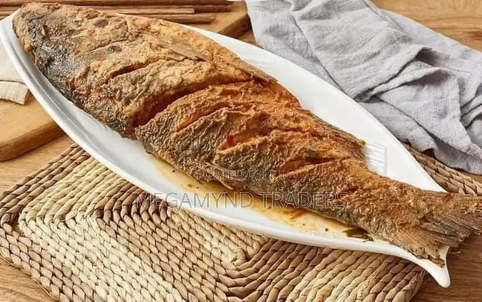 6pc Fish Plate Ceramic/Dinner Plate