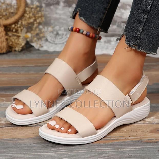Strapped Leather Sandals Sizes 37 to 42 - thumbnail 3