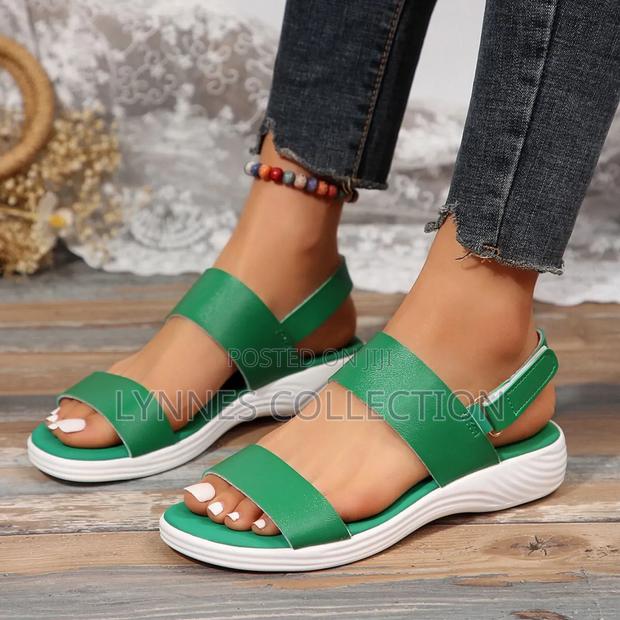 Strapped Leather Sandals Sizes 37 to 42 - thumbnail 4