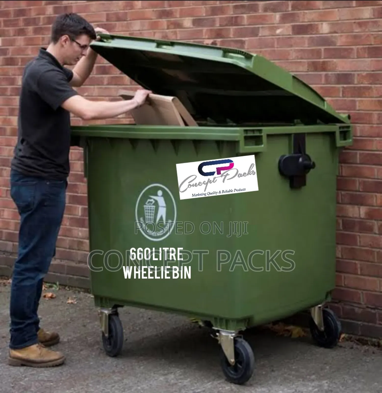 660 Litre Residential 4 Wheelie Bin